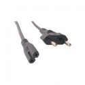 Câble d'alimentation chargeur ordinateur portable Europe bipolaire